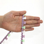 TASSEL FRINGE 1,6cm LILAC/RAW/BABY GREEN 50m / FLECO BORLA 1,6cm LILA/CRUDO/VERDE BEBÉ 50m