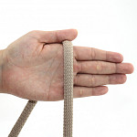 THICK BRAID CORD 10mm LIGHT SUEDE 20m