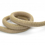 THICK BRAID CORD 12mm BEIGE/LIGHT GOLD 20m