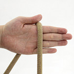 THICK BRAID CORD 12mm BEIGE/LIGHT GOLD 20m