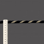 THICK CORD 12mm BLACK/BEIGE 30m