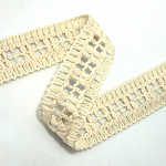 TRAMED CROCHET LACE 3cm RAW 30m / TRAMA CROCHET ENTREDOS 3cm CRUDO 30m