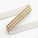 TRIPLE BEAD PASSEMENTERIE 1,4cm RAW/SILVER/GOLD/BEIGE 20m