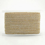 TRIPLE BEAD PASSEMENTERIE 1,4cm RAW/SILVER/GOLD/BEIGE 20m