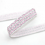 TRIPLE BEAD PASSEMENTERIE 1,4cm RAW/SILVER/PINK 20m