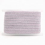 TRIPLE BEAD PASSEMENTERIE 1,4cm RAW/SILVER/PINK 20m