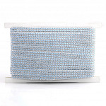 TRIPLE BEAD PASSEMENTERIE 1,4cm RAW/SILVER/SKY BLUE 20m