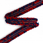 TWEED PASSEMENTERIE 2,2cm DARK BLUE/RED/GOLD/SILVER 20m / PASAMANERÍA TWEED 2cm AZUL OSCURO/ROJO/ORO/PLATA 20m