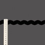 VELVETY SCROLL GIMP ELASTIC 2,4cm BLACK 20m