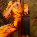 VISCOSE FRINGE 50cm BLACK 10m / FLECO VISCOSA 50cm NEGRO 10m