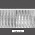 VISCOSE FRINGE 50cm WHITE 10m / FLECO VISCOSA 50cm BLANCO 10m