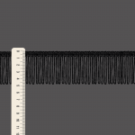 VISCOSE FRINGE 5cm BLACK 10m / FLECO VISCOSA 5cm NEGRO 10m