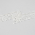 VISCOSE FRINGE 5cm WHITE 10m / FLECO VISCOSA 5cm BLANCO 10m