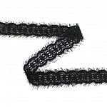 WAVY LACE CHANTY 2,8cm BLACK 30m / ENCAJE ONDULADO CHANTY 2,8cm NEGRO 30m