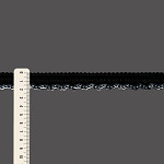 WAVY SEQUINS PIPING LACE 2,1cm BLACK/SILVER 50m
