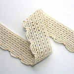 WIDE LACE 2,6cm RAW 10m / ENCAJE ANCHO 2,6cm CRUDO 10m