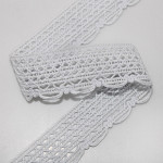 WIDE LACE 2,6cm WHITE 10m / ENCAJE ANCHO 2,6cm BLANCO 10m