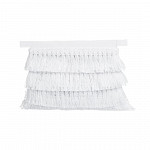 WIDED FRINGE 4cm WHITE 10m / FLECO ANCHO 4cm BLANCO 10m