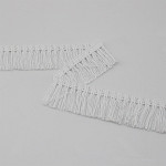 WIDED FRINGE 4cm WHITE 10m / FLECO ANCHO 4cm BLANCO 10m