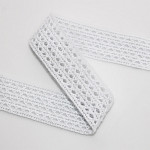 WIDED LACE 2,5cm WHITE 30m / ENTREDOSE ENCAJE ANCHO 2,5cm BLANCO 30m