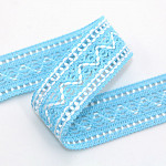 ZIG ZAG BALL LACE 3,1cm BABY BLUE/RAW 30m
