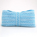 ZIG ZAG BALL LACE 3,1cm BABY BLUE/RAW 30m