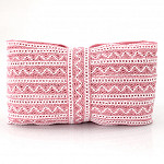 ZIG ZAG BALL LACE 3,1cm BABY PINK/RAW 30m / ENCAJE OJITO ZIG ZAG 3,1cm ROSA BEBÉ/CRUDO 30m