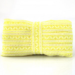 ZIG ZAG BALL LACE 3,1cm BABY YELLOW/RAW 30m / ENCAJE OJITO ZIG ZAG 3,1cm AMARILLO BEBÉ/CRUDO 30m