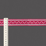 ZIG ZAG BALL LACE 3,1cm PINK/RAW 30m / ENCAJE OJITO ZIG ZAG 3,1cm ROSA/CRUDO 30m