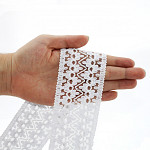 ZIG ZAG BALL LOLLA LACE 5,8cm WHITE 30m / ENCAJE ZIG ZAG BOLA LOLLA 5,8cm BLANCO 30m