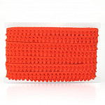 ZIG ZAG BEAK PASSEMENTERIE 1,5cm ORANGE 20m / PASAMANERÍA BICO ZIG ZAG 1,5cm NARANJA 20m