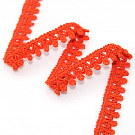 ZIG ZAG BEAK PASSEMENTERIE 1,5cm ORANGE 20m / PASAMANERÍA BICO ZIG ZAG 1,5cm NARANJA 20m