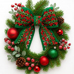 ZIG ZAG BOLINHA LOLLA ENCAJE 4,9cm ROJO/VERDE/ORO / ZIG ZAG BALL LACE LOLLA 4,9cm RED/GREEN/GOLD