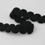 ZIG ZAG CORD PASSEMENTERIE 3cm BLACK 20m