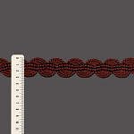 ZIG ZAG CORD PASSEMENTERIE 3cm BROWN 20m