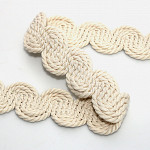 ZIG ZAG CORD PASSEMENTERIE 3cm RAW 20m