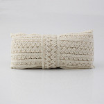 ZIG ZAG DOUBLE LACE 4,5cm RAW 30m / ENCAJE ZIG ZAG DOBLE 4,5cm CRUDO 30m