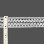 ZIG ZAG DOUBLE LACE 4,5cm WHITE 30m / ENCAJE ZIG ZAG DOBLE 4,5cm BLANCO 30m