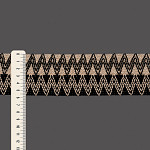 ZIG ZAG DUO ELASTIC 5,8cm LIGHT SUEDE/BLACK 25m