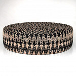 ZIG ZAG DUO ELASTIC 5,8cm LIGHT SUEDE/BLACK 25m