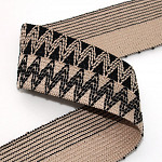 ZIG ZAG DUO ELASTIC 5,8cm LIGHT SUEDE/BLACK 25m