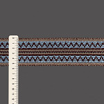 ZIG ZAG ELASTIC 5,5cm BROWN/LIGHT SUEDE/BLUE 25m