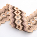 ZIG ZAG ELASTIC 6,3cm RAW/FOG/MEDIUM BROWN 25m