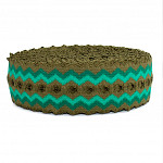 ZIG ZAG ELASTIC 6,4cm GREEN 25m / ELÁSTICO ZIG ZAG 6,4cm VERDE 25m