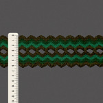 ZIG ZAG ELASTIC 6,4cm GREEN 25m / ELÁSTICO ZIG ZAG 6,4cm VERDE 25m