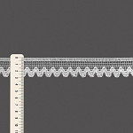ZIG ZAG LACE 2,9cm WHITE 30m