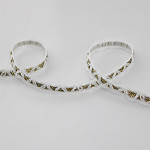 ZIG ZAG PASSEMENTERIE 1,1cm RAW/GOLD/SILVER 20m