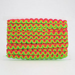 ZIG ZAG PASSEMENTERIE 1,2cm NEON GREEN/NEON YELLOW/NEON ORANGE/NEON PINK 20m