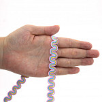 ZIG ZAG PASSEMENTERIE 1,2cm PINK/PASTEL BLUE/BABY YELLOW/LAVENDER 20m