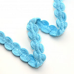 ZIG ZAG PASSEMENTERIE 1,4cm BABY BLUE 50m / PASAMANERÍA ZIG ZAG 1,4cm AZUL BEBÉ 50m